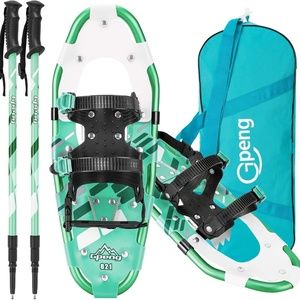 Heel Lift Snowshoes for Men Women Youth Kids, Lightweight Aluminum Alloy